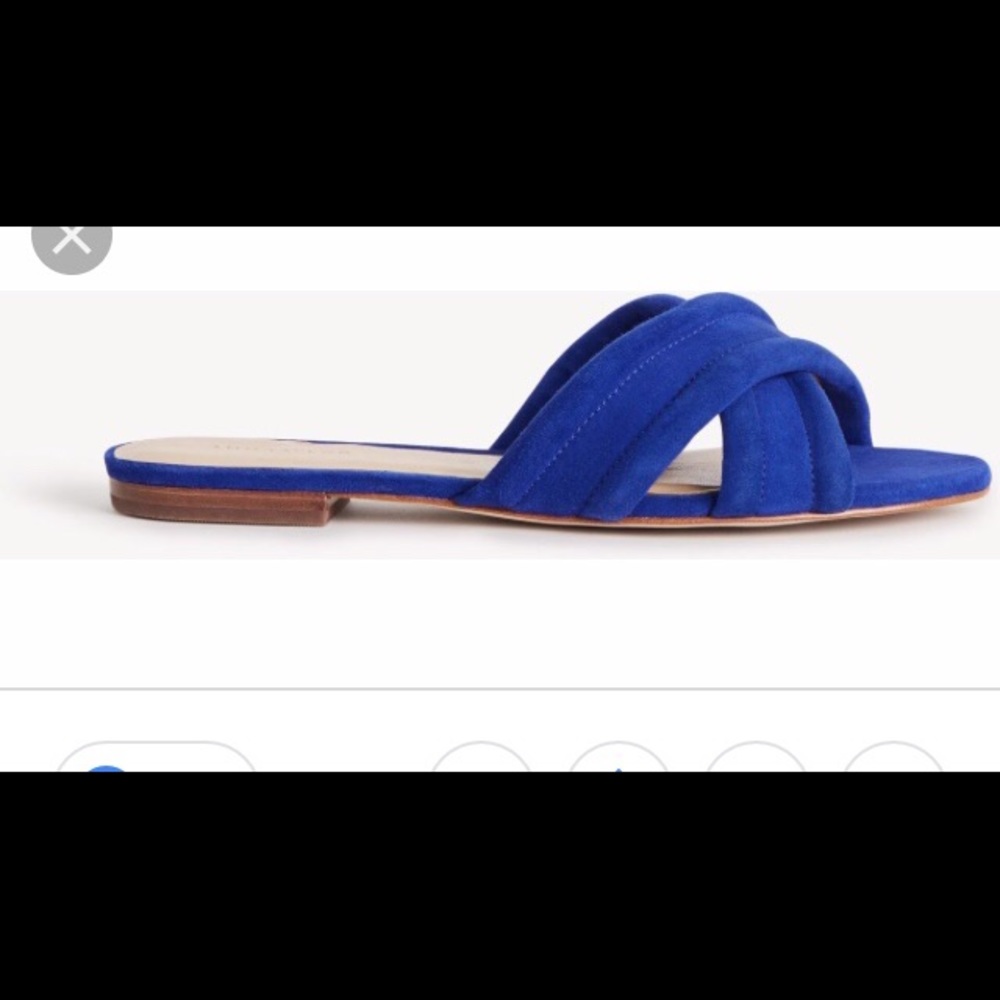 Ann Taylor Gretel suede slides NWOT